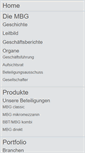 Mobile Screenshot of mbg-thueringen.de