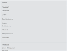 Tablet Screenshot of mbg-thueringen.de